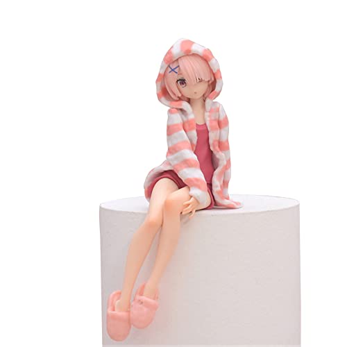 Anime Figur Remu Ramu Actionfigur, 15 cm gepresste Tasse Nudel Kimchi Puppe PVC Anime Statue Desktop Dekor Sammlerstück Modell Spielzeug Geschenke von Xinchangda
