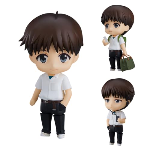 Ikari Shinji-Figur, bewegliche Anime-Figurensammlungen, 10 cm, austauschbares Zubehör, niedliche Ikari-Shinji-Actionfigur, Desktop-Dekoration von Xinchangda