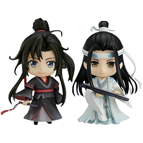 Mo Dao Zu Shi Figuren Anime Wei Wu Xian Q Version Actionfigur Wechselbares Gesicht PVC Sammlerstück Modell Statue Geschenke für Fans von Xinchangda