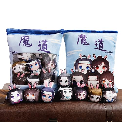 Mo Dao Zu Shi Snackkissen Wei Wu Xian Lan Wang Ji Niedliche Snack-Tasche Plüschkissen Abnehmbares Stofftier Bunny Weiche Figur Sammlerstücke von Xinchangda