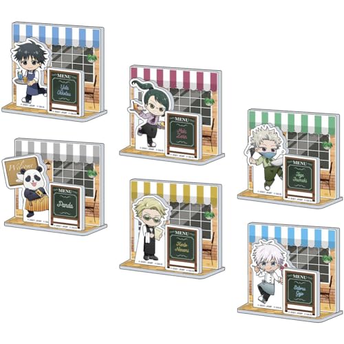 Xinchangda 6pcs Fushiguro Megumi/Inumaki Toge/Gojo Satoru Anime Acryl Stand Anime Statue Acrylic Standees Desktop Dekoration Ornamente Geschenk für Anime Fans von Xinchangda