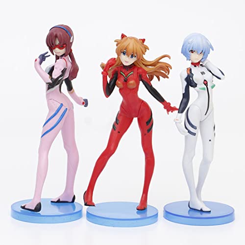 Xinchangda Anime Actionfigur Ayanami Rei Figur Spielzeug PVC Exquisite Cartoon Mädchen Skulptur Asuka Langley Soryu Modell Figuren für Büro Home Dekoration Ornamente von Xinchangda