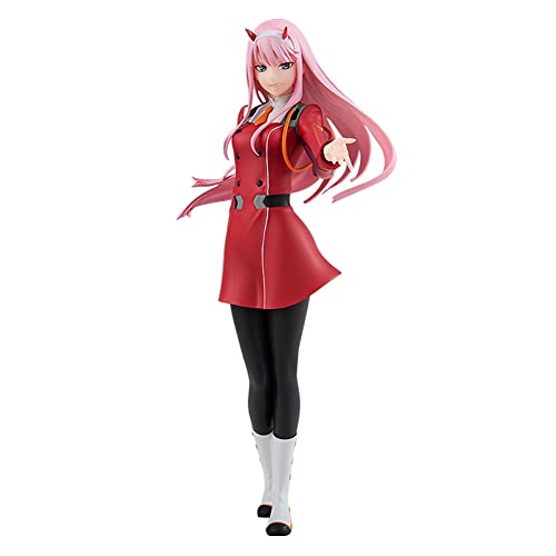 Xinchangda Anime Darling in the Franxxx Figur, 02/Zero Two Action Figures PVC Toys Cartoon Model Display Dolls Desktop Ornaments Gifts for Kids von Xinchangda