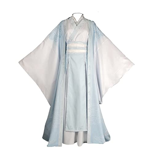 Xinchangda Anime Großmeister der Dämonischen Kultivierung Cosplay Kostüm Wei Wuxian Lan Wangji Antikes Kostüm Hanfu Mo Dao Zu Shi Cosplay Hanfu für Teenager Herren, Lan Wang Ji (Weiß), S von Xinchangda