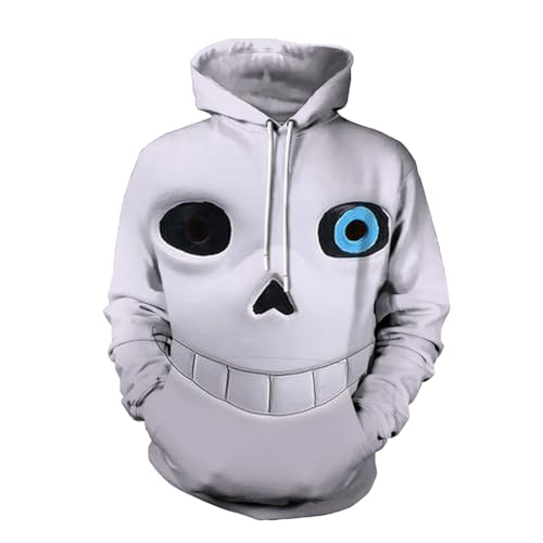 Xinchangda Anime Undertale Hoodie, Sans/Chara Cosplay Pullover Unisex Paar Casual Sport Sweatshirt Cartoon Charaktere Zips Hoodie für Jungen Mädchen von Xinchangda