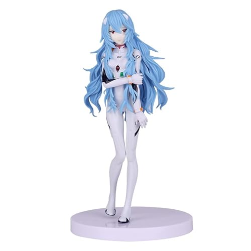 Xinchangda Ayanami Rei Anime Action Figur, PVC Spielzeug Exquisite Cartoon Mädchen Skulptur Sammlung Lange Modell Blau Home Office Decor von Xinchangda