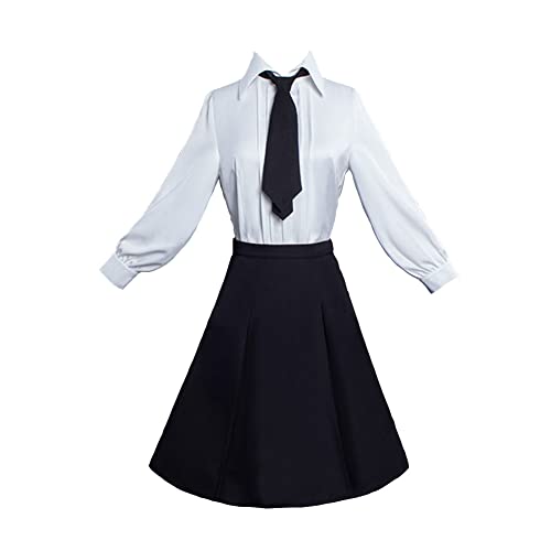 Xinchangda Bungo Stray Dogs Cosplay Kostüm Anime Akiko Yosano Schuluniform Kleid Rock Anzug für Frauen Mädchen Halloween Karneval Outfits von Xinchangda