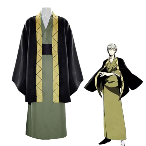 Xinchangda Bungo Stray Dogs Cosplay Kostüm für Männer, Fukuzawa Yukichi Anime Cosplay Outfit Kostüm Halloween Weihnachten Party Uniformen von Xinchangda