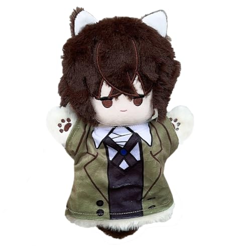 Xinchangda Bungo Stray Dogs Handpuppe Dazai Osamu Plüschfigur Süße Nakahara Chuuya Ranpo Edogawa Weiche Stofffigur Kissen Cosplay Prop Collections von Xinchangda