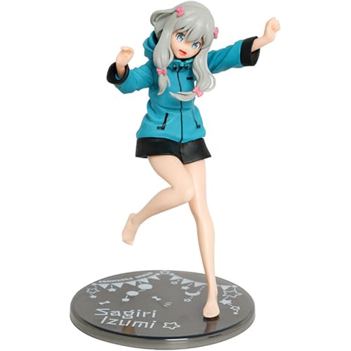 Xinchangda Izumi Sagiri Figur Anime Illustration Original Malerei Figur IzumiSagiri Actionfigur Hoodie Stil 20cm Desktop Dekoration Sammlerstücke von Xinchangda