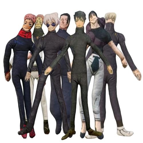 Xinchangda JJK Anime Plüschfigur Anime Gojo Satoru Plüsch 38 cm lustige, weich gepolsterte Figur aktive Gelenkfigur Dekoration Geschenk Xinchangda JJK Anime Plüschfigur Anime Gojo Satoru Plüsch 38 cm lustige, weich gepolsterte Figur aktive Gelenkfigur Dekoration Geschenk von Xinchangda
