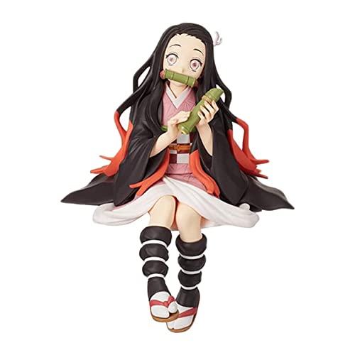 Xinchangda Kamado Nezuko Figur Nudel-Stopper Anime Figuren ESS-Reis Sitzendes Statue PVC Sammlerstück Actionfiguren Ornamente Desktop Dekoration Geschenk für Anime-Fans von Xinchangda