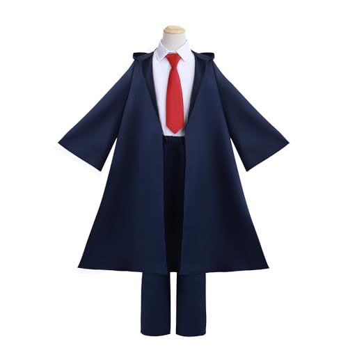 Xinchangda Mash Burnedead Cosplay Kostüm Blau Robe Kapuzen Set Zitrone Irvine Uniform Outfits Anime Mashle: Magie und Muskeln Cosplay für Halloween Party von Xinchangda