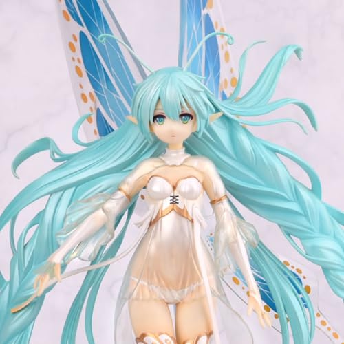 Xinchangda Miku Figurine Schmetterling Mädchen Anime Figur Miku Statue 33cm Oversized Modell Sammlung Heimdekoration Desktop Ornamente Geschenke von Xinchangda