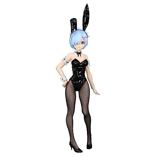 Xinchangda Rem Figure Models Anime Collectible Figures in Black Silk Bunny Girl Outfits Collectibles Model Xmas Gifts von Xinchangda