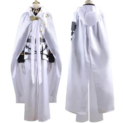 Xinchangda Seraph of the End Cosplay Outfit Set Mikaela Hyakuya Cosplay Halloween Kostüm Herren und Frau Karneval Party Anime Kleidung für Erwachsene von Xinchangda