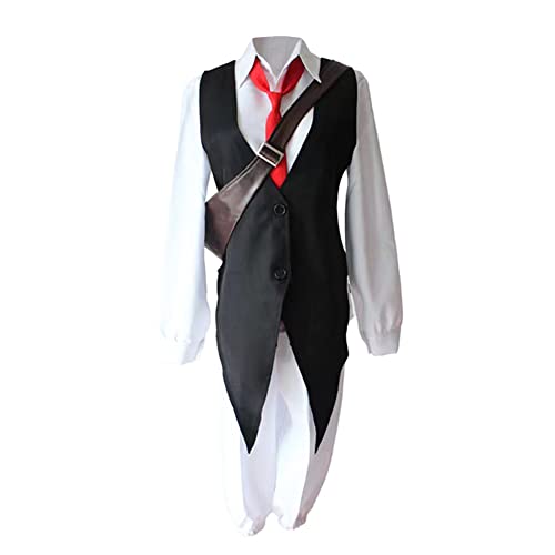 Xinchangda The Seven Deadly Sins Meliodas Cosplay Set, Anime Meliodas Cosplay Costume Full Set with Shirt Vest Pants Tie Shoulder Bag for Halloween Carnaval Party Outfit von Xinchangda