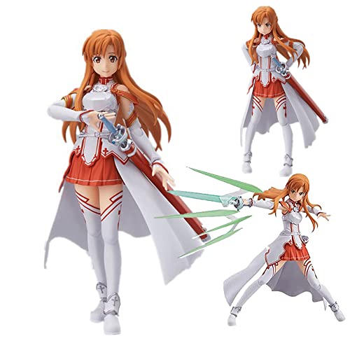 Yuuki Asuna Figur 13cm Austauschbare Teile und Bewegliche Yuuki Asuna Action Figures Anime Statue Sammlung Desktop Dekoration Geschenk für Fans von Xinchangda