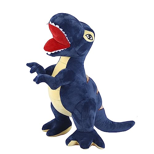 XineYuor Dino Kuscheltier,Plüschtier Dinosaurier Dino Stofftier Kuscheltier Plüsch Tyrannosaurus Rex Stofftierpuppe Dinosaurier Kuscheltier Geschenk für Baby,Kinder,Erwachsene (Blau, 30CM) von XineYuor