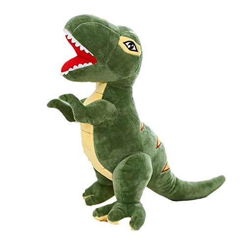 XineYuor Dino Kuscheltier,Plüschtier Dinosaurier Dino Stofftier Kuscheltier Plüsch Tyrannosaurus Rex Stofftierpuppe Dinosaurier Kuscheltier Geschenk für Baby,Kinder,Erwachsene (Grün, 30CM) von XineYuor