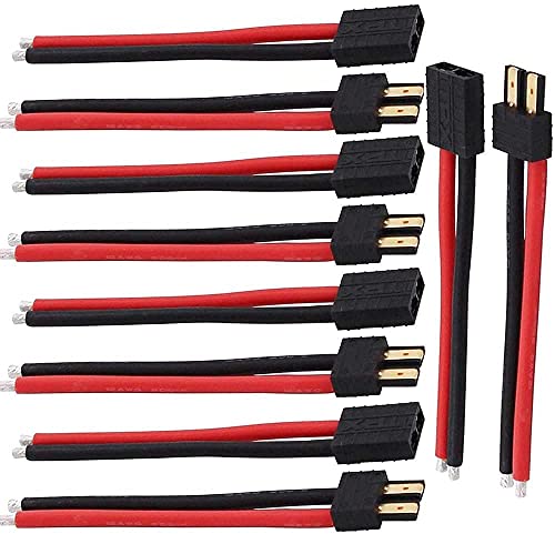 Xingkang 5 Paar TRX Traxxas Stecker männlichen weiblichen Stecker mit 150mm 14AWG Silikon Draht für RC LiPo Akku FPV Drone von Guoml