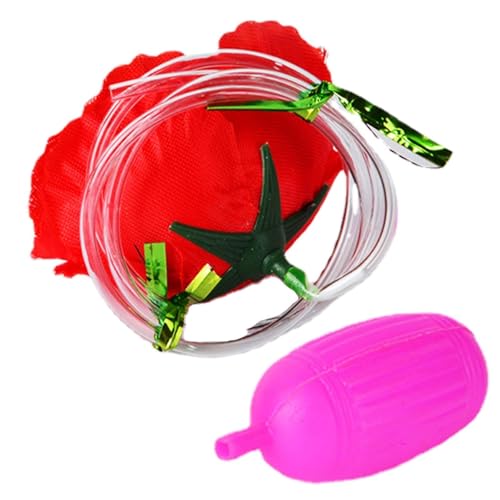Blumentrickspielzeug – Wasserspritzende rote Rose, Scherzspielzeug für Kinder, Mädchen | Simulation eines Clowntricks, Streich-Partyspielzeug als Aprilscherz-Dekoration, Bezauberndes Blumenspi von Xinhuju