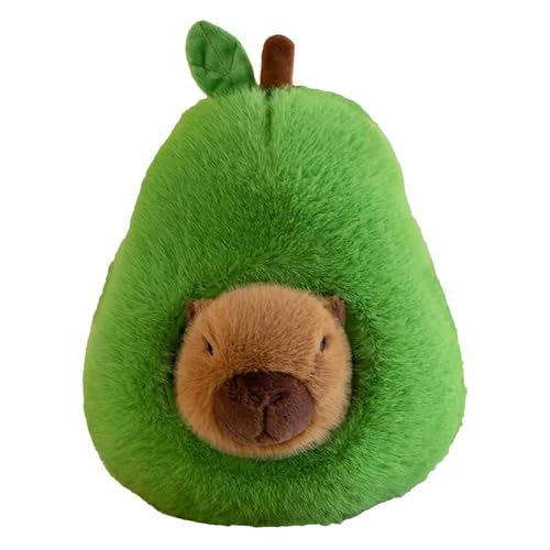 Capybara Avocado, Cute Capybara Plüsch Spielzeug | Capybara Kissen Spielzeug, Gemütliches Plüschtier, Kuscheltier Kissen, Capybara Kissen, Capybara Plüschtier für Schlafzimmer G von Xinhuju