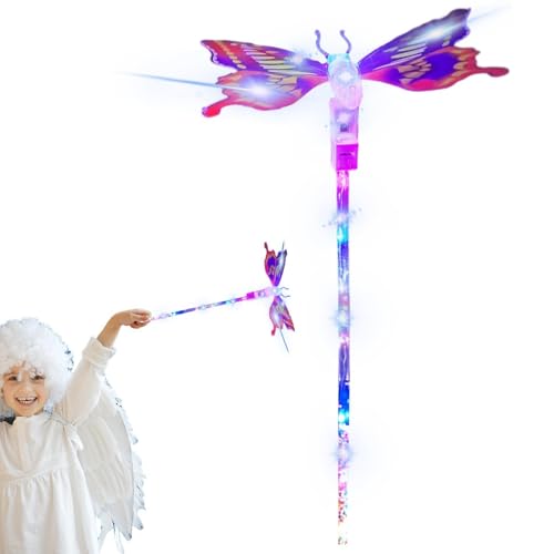 Feenstäbe für Mädchen, Glow Light up LED - - Handheld Prinzessin Fairy Stick für die Kostümrolle des Mädchens Spiele Cosplay Geburtstag Gunst von Xinhuju