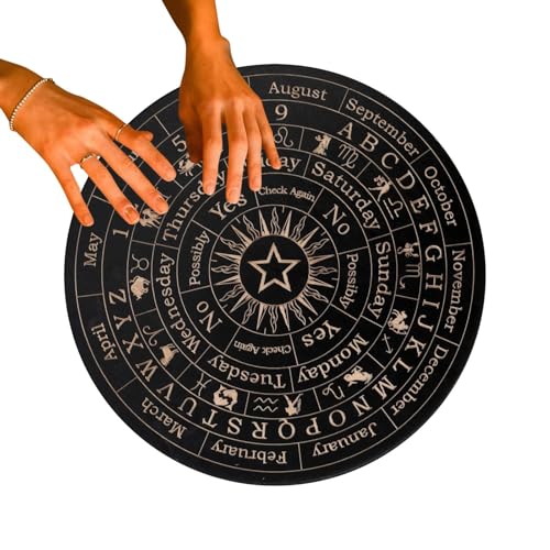 Glücksbrett, Ouija Spirit Board - Spirit Board T Pendulum Brief Metaphysical Board mit Holzmeldung Plan B Shet | von Xinhuju