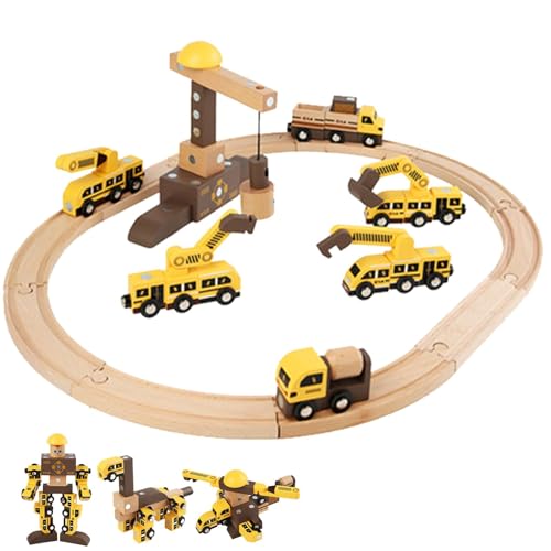 Kinder-Autobahn, Autobahn-Set | Spielzeug-Bahn-Puzzle, Aufklärung, Zusammenbauen von Zugspielzeug, magnetische Eltern-Kind-Rennbahn, Feinmotorik-Spielzeug für und Mädchen von Xinhuju