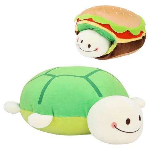 Reversible Plush Toy,Reversible Animal Plush Toy,Transformable Turtle Burger Plush Toy 15 Inch,Cute sensoric plush animal plush toy, Turtle plush toy, Fidget sensor von Xinhuju