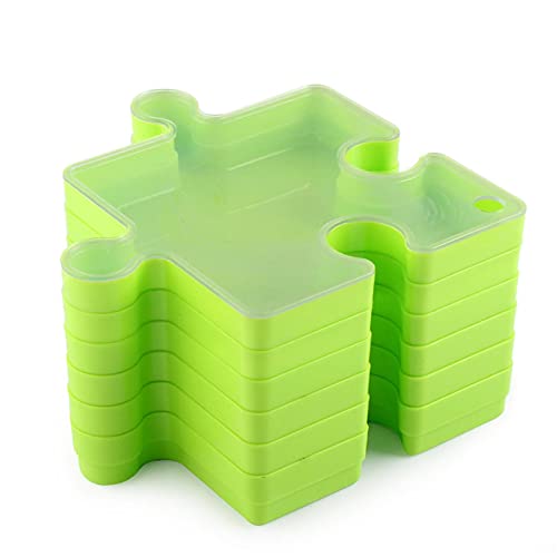 Stapelbares Puzzle -Sorter -Set - Verknüpfbare Speicherschalen zum Sortieren von Puzzentenstücken, robuster 1000 -teiliger Organisator | Einfach zu bedienendes Puzzle für Erwachsene und Kinder, Street von Xinhuju