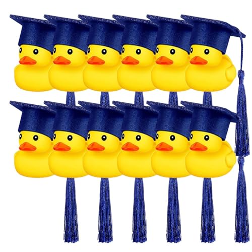 Xinhuju Abschlusshut Ente | Gummi - -Abschluss -Entenhut | Abschlusshut Duck - Abschlusshut Gummi weiche Abschlusszeremonie Ducks | Süßes Abschlussgeschenk für Kinder Shawerower, Geburtstagsfeier, Ab von Xinhuju