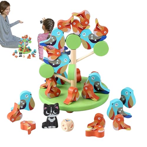 Xinhuju Balance Spiel - Balance Holz-Vogelklötze Spielzeug - Feinmotorik Aktivität, Interaktives Lernspielzeug für Klassenzimmer und Familientisch Xinhuju Balance Spiel - Balance Holz-Vogelklötze Spielzeug - Feinmotorik Aktivität, Interaktives Lernspielzeug für Klassenzimmer und Familientisch von Xinhuju