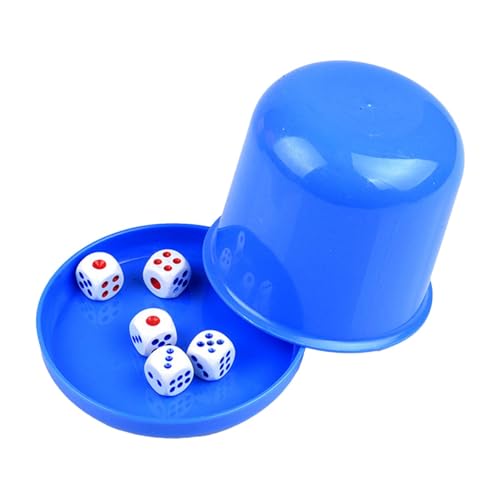 Xinhuju Dice Stacking Cup Set, Dice Cup Set - Dice Stacking Cup G -P Set Bar Dice Game - Family Dice Cup S -P Set, Würfel Shaker Cup mit 5 Würfel, Würfel Shaker für Bar Party, Familienwürfelspiel von Xinhuju