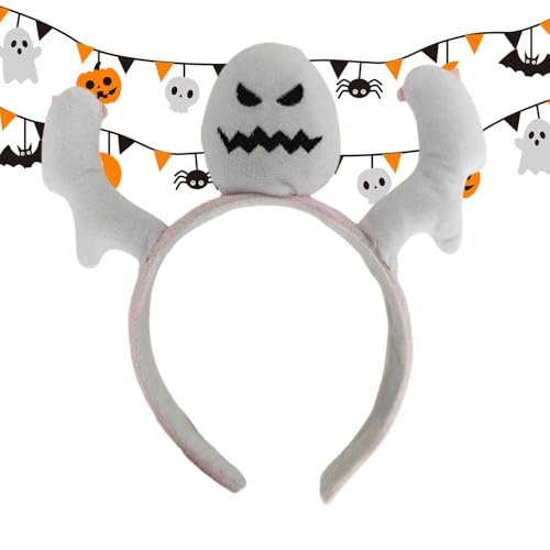 Xinhuju Halloween-Kostüm-Stirnband,Halloween-Geister-Stirnband - Ghost Party Festival Gag Haarband | Haarschmuck, Cosplay-Zubehör für Karneval, Mottopartys, Bühnenauftritte, Rollenspiele, Spukhaus von Xinhuju