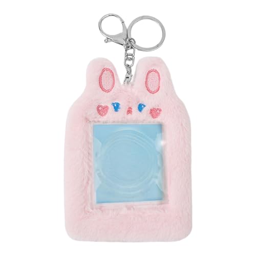 Xinhuju Niedliche Plüsch -Fotokartenhalter N | Idol -Karte -HEISE Foto COUND Habe Tastatur - 5.31 * 3,7 Zoll Key Ring Wallet Name Tag Halter Frauen, Studenten, von Xinhuju