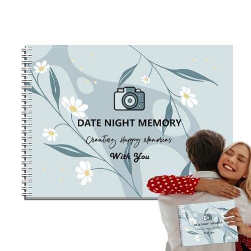 Xinhuju Rubbel-Paarspiele für Date Night, Souvenir Rubbel-Tagebuch für Termine, einzigartige Date-Night-Ideen Rubbel-Souvenir-Tagebuch-Spiel – Scratch Off Games Ser von Xinhuju