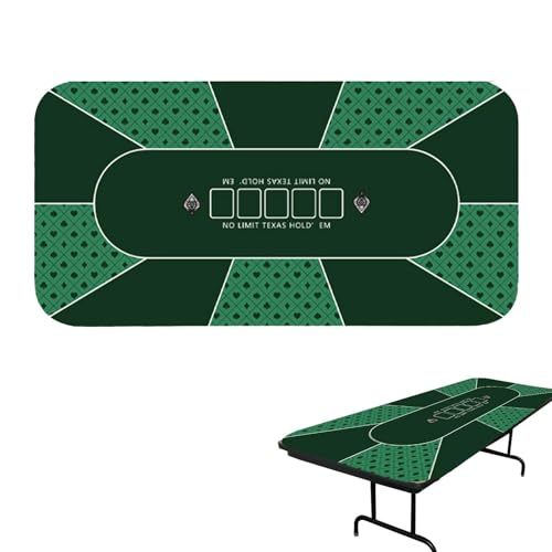 Xinhuju Spieltischhülle – Poker-Tischdecke, Casino Tischdecke | tragbare Poker-Tischdecke mit Art-Deco-Layout-Druck, rutschfeste Pokermatte für Pokerparty von Xinhuju