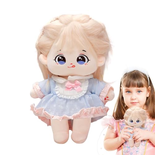 Xinhuju Süße Puppen 8 Zoll Cartoon Anime Plüsch Baumwolle Puppe Dress Up Puppe Gefüllte Anime Puppe Kawaii Anime Plüschtiere für Freundinnen Schwestern Anime Fans von Xinhuju