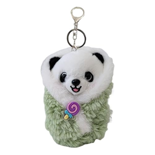 Xinhuju Süßes Panda-Plüschtier,Panda-Plüsch | Weicher Plüsch-Panda-Schlüsselanhänger,Tierisches Panda-Plüschtier, gefüllter Panda-Schlüsselanhänger als Handtaschendekoration, Partygeschenke von Xinhuju