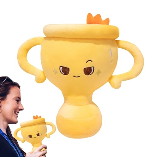 Xinhuju Trophy Plux – Trophäe aus Plüsch, Handpuppe zum Zählen für Kinder, weich, dekorativ, Cartoon, begleitet das Plüschtier für junge Mädchen von Xinhuju