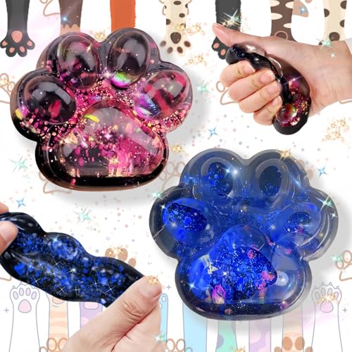 Xinlon 2 Stück Kawaii Weich Cat Paw Squeeze Toys, Katzenpfoten Quetsch Spielzeug, Süß Tierpfoten Stressabbau Zappelspielzeug, Wiederverwendbar Squishy Katze Pfote, Stressabbau Kinder Erwachsene Xinlon 2 Stück Kawaii Weich Cat Paw Squeeze Toys, Katzenpfoten Quetsch Spielzeug, Süß Tierpfoten Stressabbau Zappelspielzeug, Wiederverwendbar Squishy Katze Pfote, Stressabbau Kinder Erwachsene von Xinlon