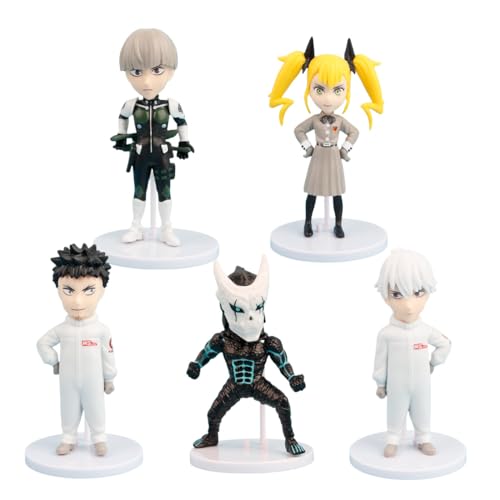 Xinnice 5pcs Kaiju No. 8 Cartoon Figur Kafka Hibino/Soshiro Hoshina Anime Actionfigur PVC Sammlerstück Modell Statue Geschenk für Anime-Fans von Xinnice