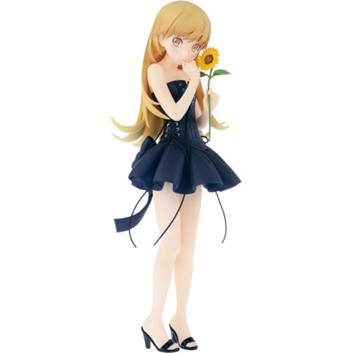 Xinnice Anime Illustration Serie Figur Modell - Oshino Shinobu Anime Actionfigur - PVC 20cm Stehende Girl Statue - Sammlerstück Desktop Ornamente von Xinnice