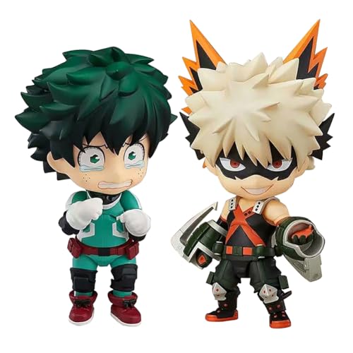 Xinnice Anime MHA Figur 10cm Todoroki Shouto Bakugou Katsuki Midoriya Izuku Actionfigur PVC Sammlerstück Modell Desktop Dekorationen Geschenke von Xinnice