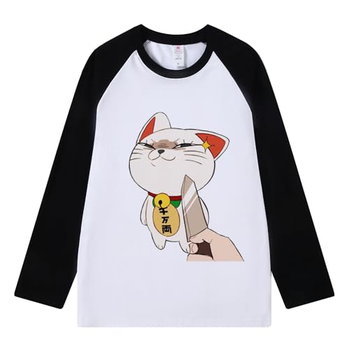 Xinnice Ayase Momo Anime T-Shirt Turbo Granny Long Sleeve Shirt Okarun 3D-Druck Top Frühling Sommer Casual T-Shirt für Herren Damen von Xinnice