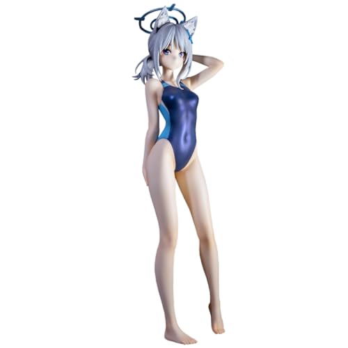 Xinnice Blue Archive Figur, Anime Sunaōkami Shiroko Swimsuit Modell, PVC-Material, Anime Stehende Actionfigur Statue, Schreibtisch-Dekorationen, Geschenk, 23CM Xinnice Blue Archive Figur, Anime Sunaōkami Shiroko Swimsuit Modell, PVC-Material, Anime Stehende Actionfigur Statue, Schreibtisch-Dekorationen, Geschenk, 23CM von Xinnice