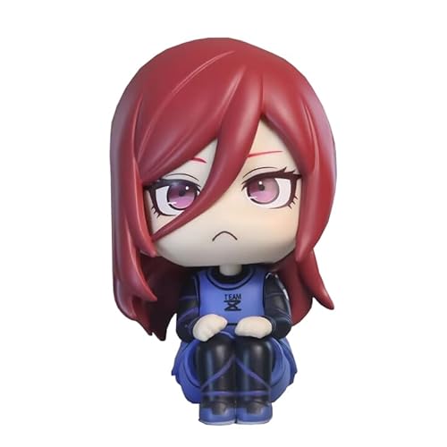 Xinnice Blue Lock Look Up Figure - Chigiri Hyoma Actionfigur - 10cm PVC Sitzende Statue - Anime Mini Niedlich Modell - Desktop Dekorationen Sammlung Geschenke für Anime Fans von Xinnice