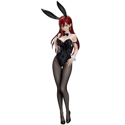 Xinnice Fairy Tail Erza Scarlet Figur Modell Anime Bunny Girl Actionfigur PVC Sammelbare Figure Erza Scarlet Desktop Ornamente Geschenk, 47cm von Xinnice